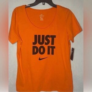 Orange and Black Women’s Nike Shirt Size M